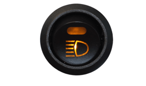 Hovedbilde Bryter fjernlys Belyst. 20A Ø20. Symbol