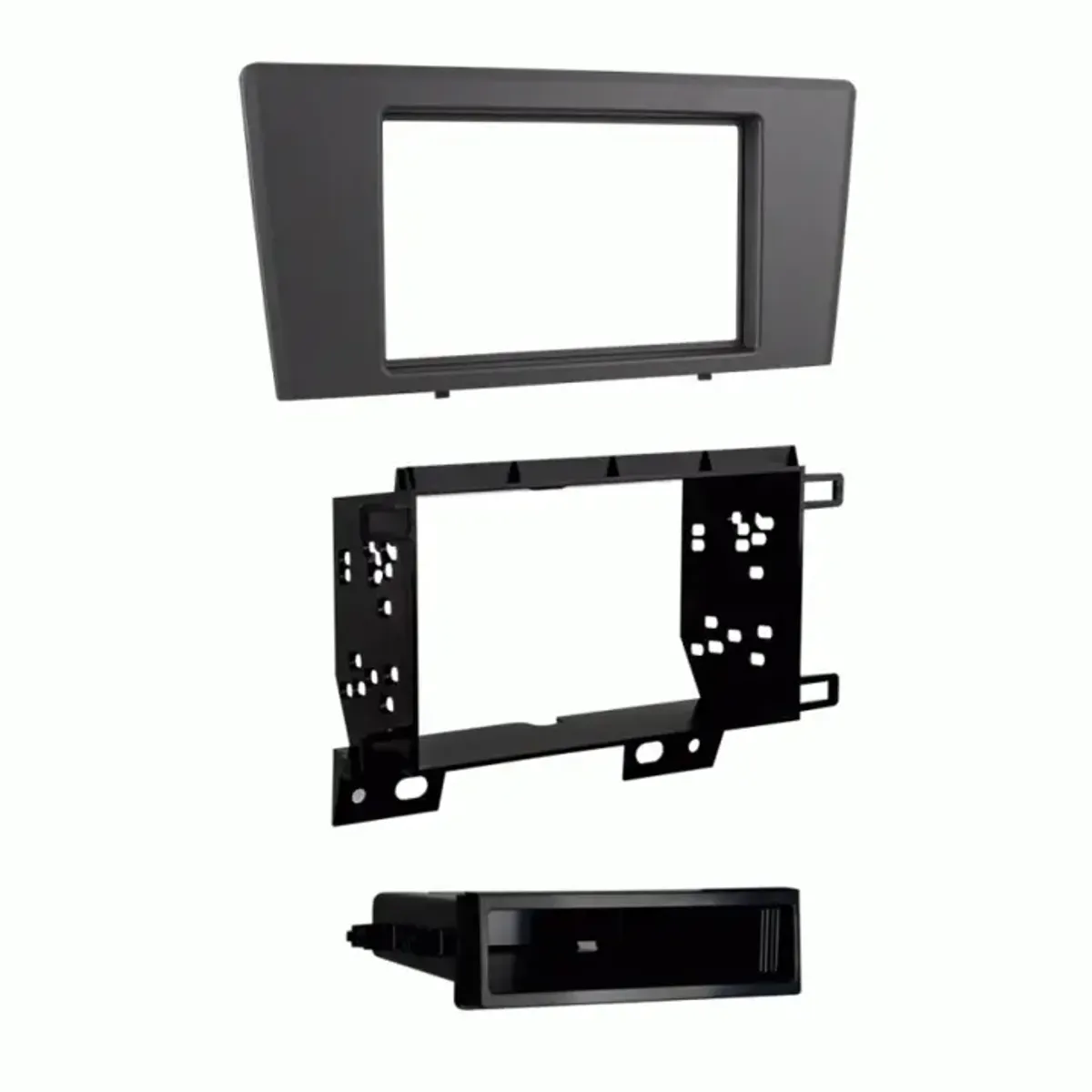 Monteringskit 1-DIN/2-DIN Volvo S60/V70/XC70 (2001 - 2004) Grå