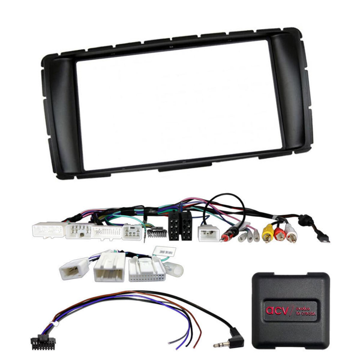 2-DIN monteringssett - komplett Hilux (2012-2015) m/ryggekamera