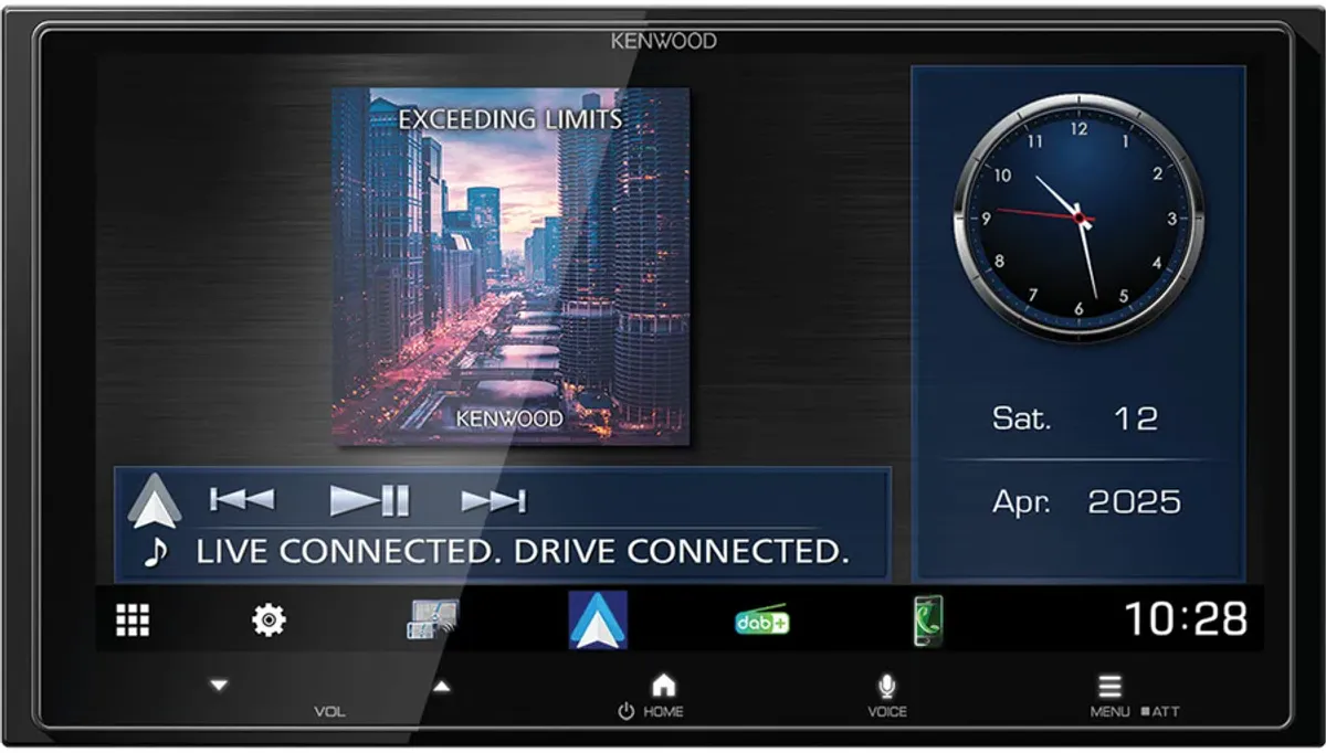 Kenwood DMX7525DABS 2-DIN Mediaspiller - DAB+/BT/USB